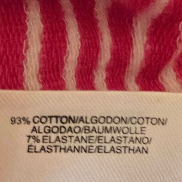 Jones NY Sport Womens Striped Long Sleeve Full Zip Sweatshirt Pink White Small - Picture 11 of 12
